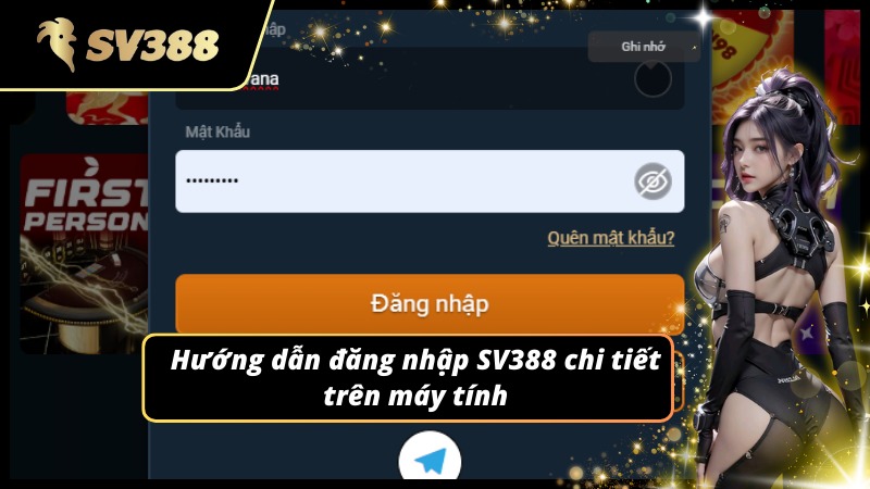 Cách đăng nhập SV388 trên giao diện PC đơn giản